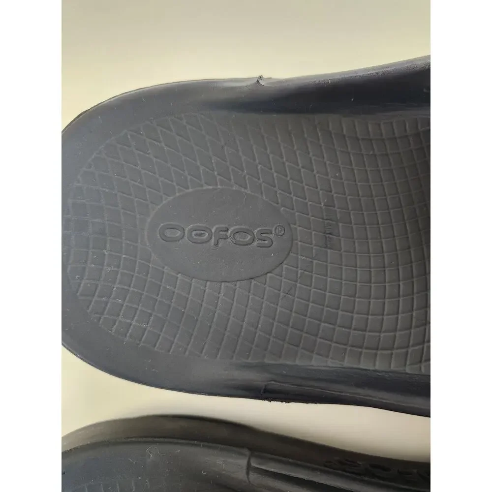 OOFOS Ooahh Recovery Slide Sandals Black Men 13.5